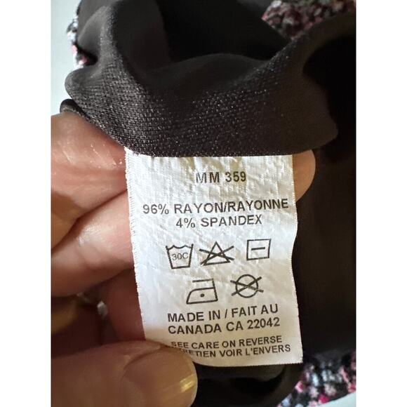 Margaret M Sporty Floral Miniskirt w/drawstring Sz L - Picture 5 of 5